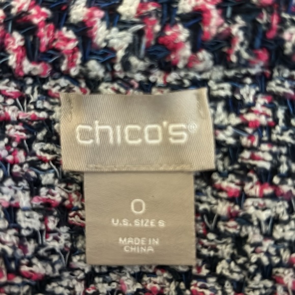 Chico’s Navy and Pink Blazer - Picture 6 of 6